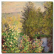 Trademark Global Corner Of The Garden At Montgeron, 1876 Gallery-Wrapped Canvas Print By Claude Monet, 24 inch;H x 24 inch;W
