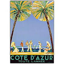 Trademark Global Cote D'Azur Gallery-Wrapped Canvas Print By Anonymous, 18 inch;H x 24 inch;W