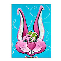 Trademark Global Dressy Bunny Gallery-Wrapped Canvas Print By Sylvia Masek, 14 inch;H x 19 inch;W