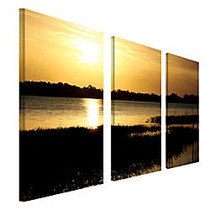 Trademark Global End Of The Day 3-Panel Gallery-Wrapped Canvas Set By Patty Tuggle, 32 inch;H x 48 inch;W