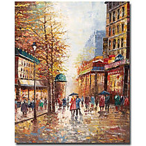 Trademark Global French Street Scene Canvas Print By Joval, 35 inch;H x 47 inch;W