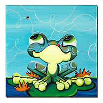 Trademark Global Frog's Lunch Gallery-Wrapped Canvas Print By Sylvia Masek, 14 inch;H x 14 inch;W