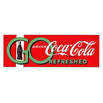 Trademark Global Go Drink Coke Gallery-Wrapped Canvas Print By Coca-Cola, 12 inch;H x 32 inch;W