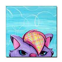 Trademark Global Kitty Gallery-Wrapped Canvas Print By Sylvia Masek, 14 inch;H x 14 inch;W