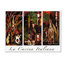 Trademark Global La Cucina Italiana Gallery-Wrapped Canvas Print By Miguel Paredes, 24 inch;H x 32 inch;W