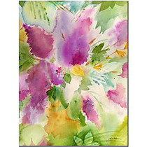Trademark Global Lilacs Blossoming Gallery-Wrapped Canvas Print By Sheila Golden, 18 inch;H x 24 inch;W
