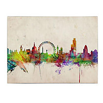 Trademark Global London Skyline Gallery-Wrapped Canvas Print By Michael Tompsett, 22 inch;H x 32 inch;W