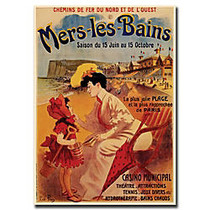 Trademark Global Mers Les Bains Gallery-Wrapped Canvas Print By Anonymous, 18 inch;H x 24 inch;W