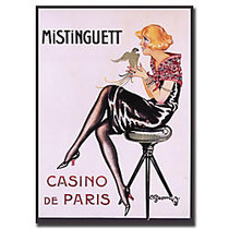 Trademark Global Mistinguett Casino De Paris Gallery-Wrapped Canvas Print By Anonymous, 18 inch;H x 24 inch;W