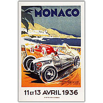 Trademark Global Monaco 13 Avril 1936 Gallery-Wrapped Canvas Print By Anonymous, 18 inch;H x 24 inch;W