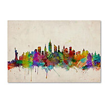 Trademark Global New York Skyline Gallery-Wrapped Canvas Print By Michael Tompsett, 22 inch;H x 32 inch;W