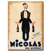Trademark Global Nicolas Fines Bouteilles Gallery-Wrapped Canvas Print By Anonymous, 18 inch;H x 24 inch;W