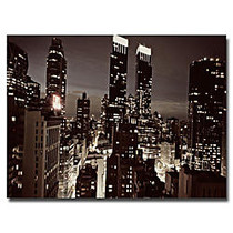 Trademark Global NYC After Dark Gallery-Wrapped Canvas Print By Ariane Moshayedi, 16 inch;H x 24 inch;W