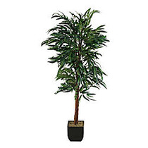 Realspace&trade; 6' Weeping Ficus Tree With Metal Planter