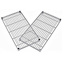 OFM Extra Wire Shelves For Heavy-Duty Storage Units, 1 inch;H x 36 inch;W x 18 inch;D, Silver, Pack Of 2