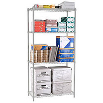 OFM Heavy-Duty Storage Unit, 72 inch;H x 48 inch;W x 18 inch;D, Silver