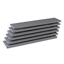 Tennsco Q-Line Industrial Shelving, 750-Lb Capacity, 87 inch;H x 48 inch;W x 12 inch;D, Medium Gray