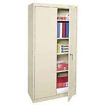 Alera; Economy Steel Storage Cabinet, 1 Fixed Shelf, 3 Adjustable Shelves, 72 inch;H x 36 inch;W x 18 inch;D, Putty