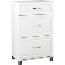 Ameriwood&trade; SystemBuild Kendall Base Engineered Wood Storage Cabinet, 3 Drawers, 39 inch;H x 24 inch;W x 16 inch;D, White