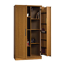 Realspace; Storage Cabinet, 12 Shelves, 71 1/6 inch;H x 35 3/8 inch;W x 17 inch;D, Sienna Oak
