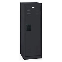 Sandusky Steel Locker, 48 inch;H x 15 inch;W x 15 inch;D, Black