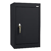 Sandusky; 18 inch;W Steel Wall Cabinet With Solid Door, 26 inch;H x 18 inch;W x 12 inch;D, Black