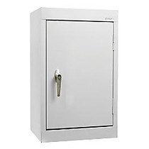 Sandusky; 18 inch;W Steel Wall Cabinet With Solid Door, 26 inch;H x 18 inch;W x 12 inch;D, Gray