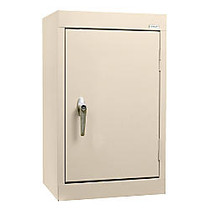 Sandusky; 18 inch;W Steel Wall Cabinet With Solid Door, 26 inch;H x 18 inch;W x 12 inch;D, Putty