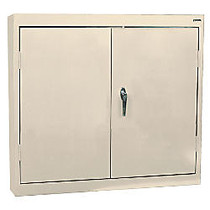 Sandusky; 30 inch;W Steel Wall Cabinets With 2 Solid Doors, 30 inch;H x 30 inch;W x 12 inch;D, Putty