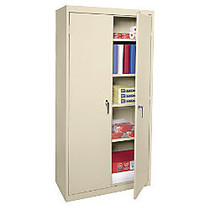 Sandusky; 72 inch; Steel Storage Cabinet With 4 Adjustable Shelves, Putty