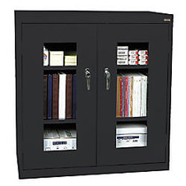 Sandusky; Clearview Storage Cabinet, 42 inch;H x 36 inch;W x 18 inch;D, Black