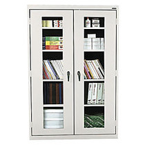 Sandusky; Clearview Storage Cabinet, 42 inch;H x 36 inch;W x 18 inch;D, Dove Gray