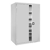 Sandusky; Jumbo Steel Storage Cabinet, 72 inch;H x 46 inch;W x 24 inch;D, Dove Gray