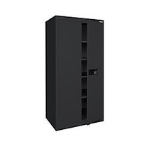 Sandusky; Keyless Electronic Storage Cabinet, 72 inch;H x 36 inch;W x 18 inch;D, Black