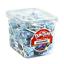 Dum Dum Lollipops, Blue Raspberry, 1-Lb Tub