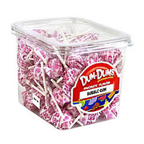 Dum Dum Lollipops, Bubble Gum, 1-Lb Tub
