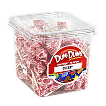 Dum Dum Lollipops, Cherry, 1-Lb Tub