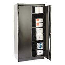 Tennsco Standard Storage Cabinet, 4 Adjustable Shelves, 72 inch;H x 36 inch;W x 24 inch;D, Black