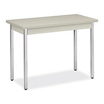 HON; Rectangular Laminate Utility Table, 29 inch;H x 20 inch;W x 40 inch;D, Light Gray