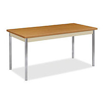 HON; Rectangular Laminate Utility Table, 29 inch;H x 30 inch;W x 60 inch;D, Harvest/Putty