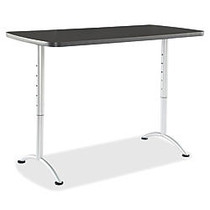 Iceberg IndestrucTable TOO Adjustable Height Utility Table, 60 inch; x 30 inch;, Rectangle, Gray Walnut