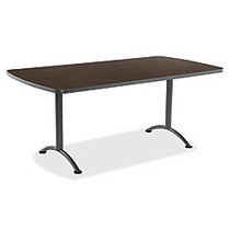 Iceberg IndestrucTable TOO Utility Table Top, 72 inch; x 36 inch;, Rectangle, Walnut