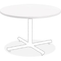 Lorell Hospitality White Laminate Round Tabletop - Round Top - 1.25 inch; Table Top Thickness x 36 inch; Table Top Diameter - Assembly Required
