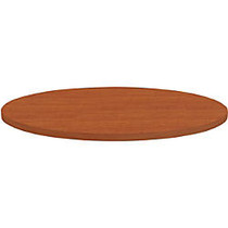 Lorell Round Invent Tabletop - Cherry - Round Top - 1 inch; Table Top Thickness x 36 inch; Table Top Diameter - Assembly Required - Cherry, High Pressure Laminate (HPL) - Particleboard, Polyvinyl Chloride (PVC)