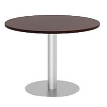 Bush Business Furniture Conference Table Kit, Round, Metal Disc Base, 42 inch;W, Harvest Cherry, Standard Delivery