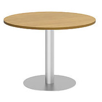 Bush Business Furniture Conference Table Kit, Round, Metal Disc Base, 42 inch;W, Modern Cherry, Standard Delivery