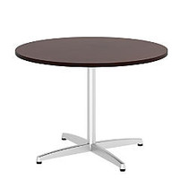 Bush Business Furniture Conference Table Kit, Round, Metal X Base, 42 inch;W, Harvest Cherry, Standard Delivery