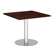 Bush Business Furniture Conference Table Kit, Square, Metal Disc Base, 36 inch;W, Harvest Cherry, Premium Installation