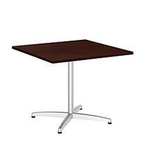Bush Business Furniture Conference Table Kit, Square, Metal X Base, 36 inch;W, Harvest Cherry, Standard Delivery