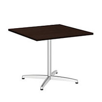 Bush Business Furniture Conference Table Kit, Square, Metal X Base, 36 inch;W, Mocha Cherry, Standard Delivery